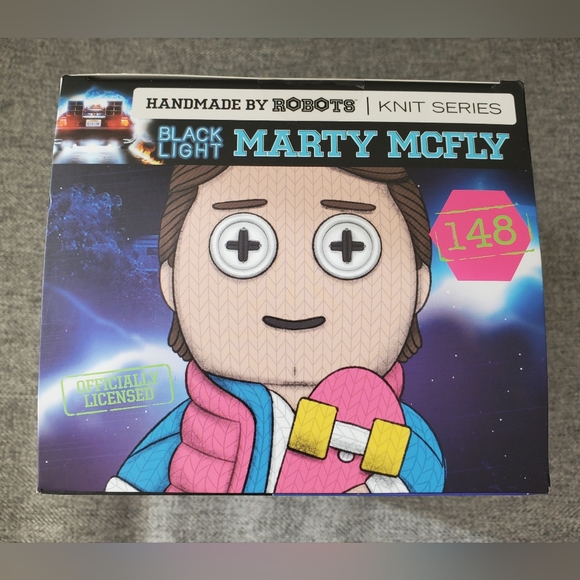 Handmade By Robots Marty McFly Black Light FANEXPO Limited Edition Knit series - Picture 5 of 6